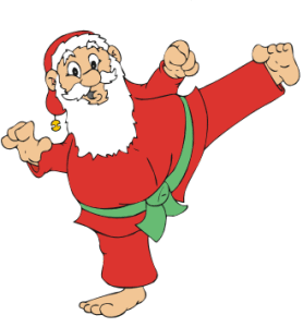 Kampfsportweihnachtsmann